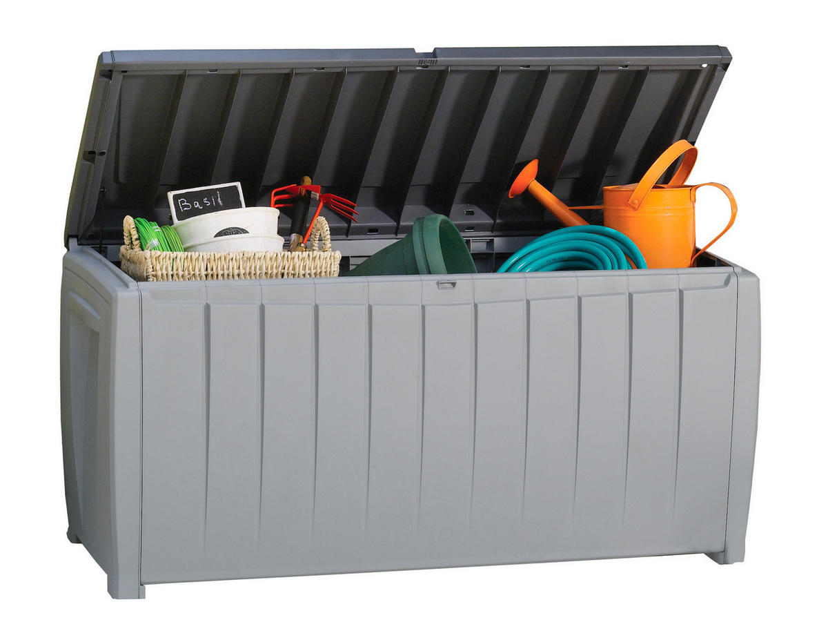 AUFLAGENBOX Novel - Grau, Kunststoff (55/62.5/124cm) - Keter