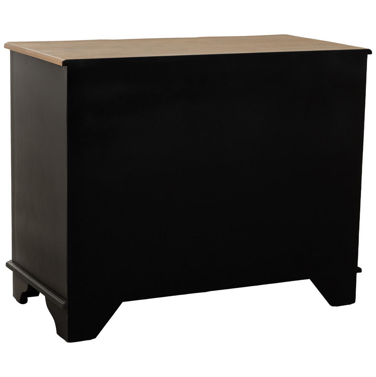 KOMMODE aus holz 100x50x80cm - Schwarz, Holz (100/80/50cm) - Wanderlust