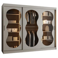 SCHWEBETÜRENSCHRANK 200/250/62 3-türig - Kaschmir, Holz (250/200/62cm) - Abiks Möbel