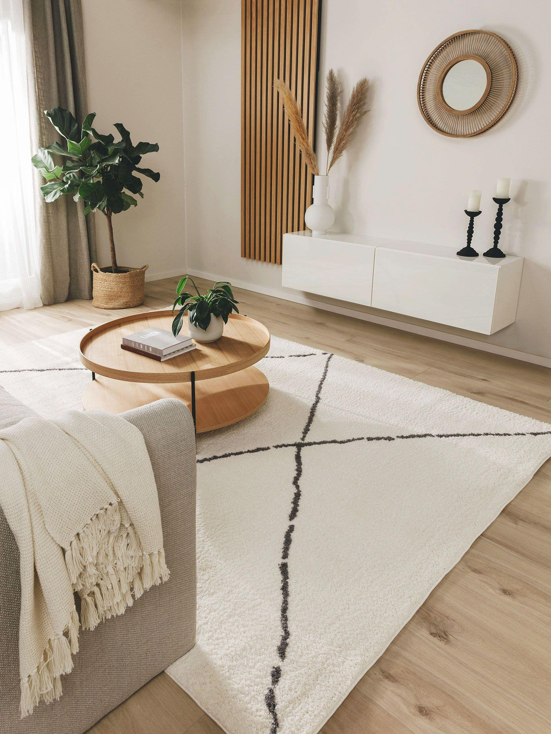 HOCHFLORTEPPICH Benno Cream 300x400 cm - Creme, Textil (300/400cm) - benuta Nest