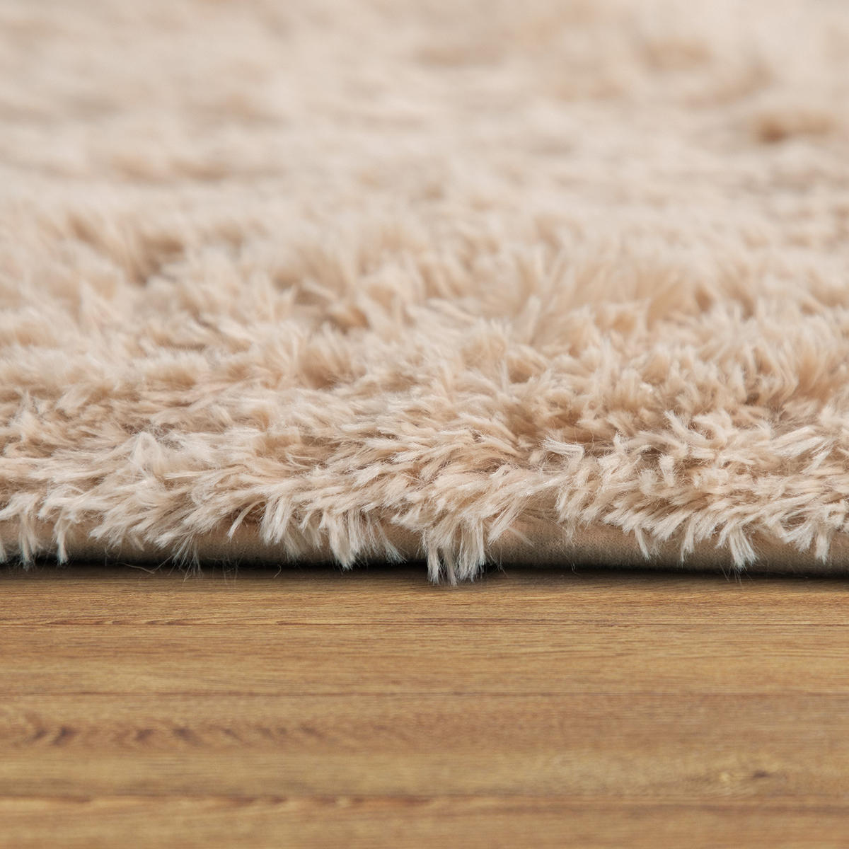 HOCHFLORTEPPICH 160/160 cm Silky 591 - Beige, Textil (160/160cm) - Paco Home
