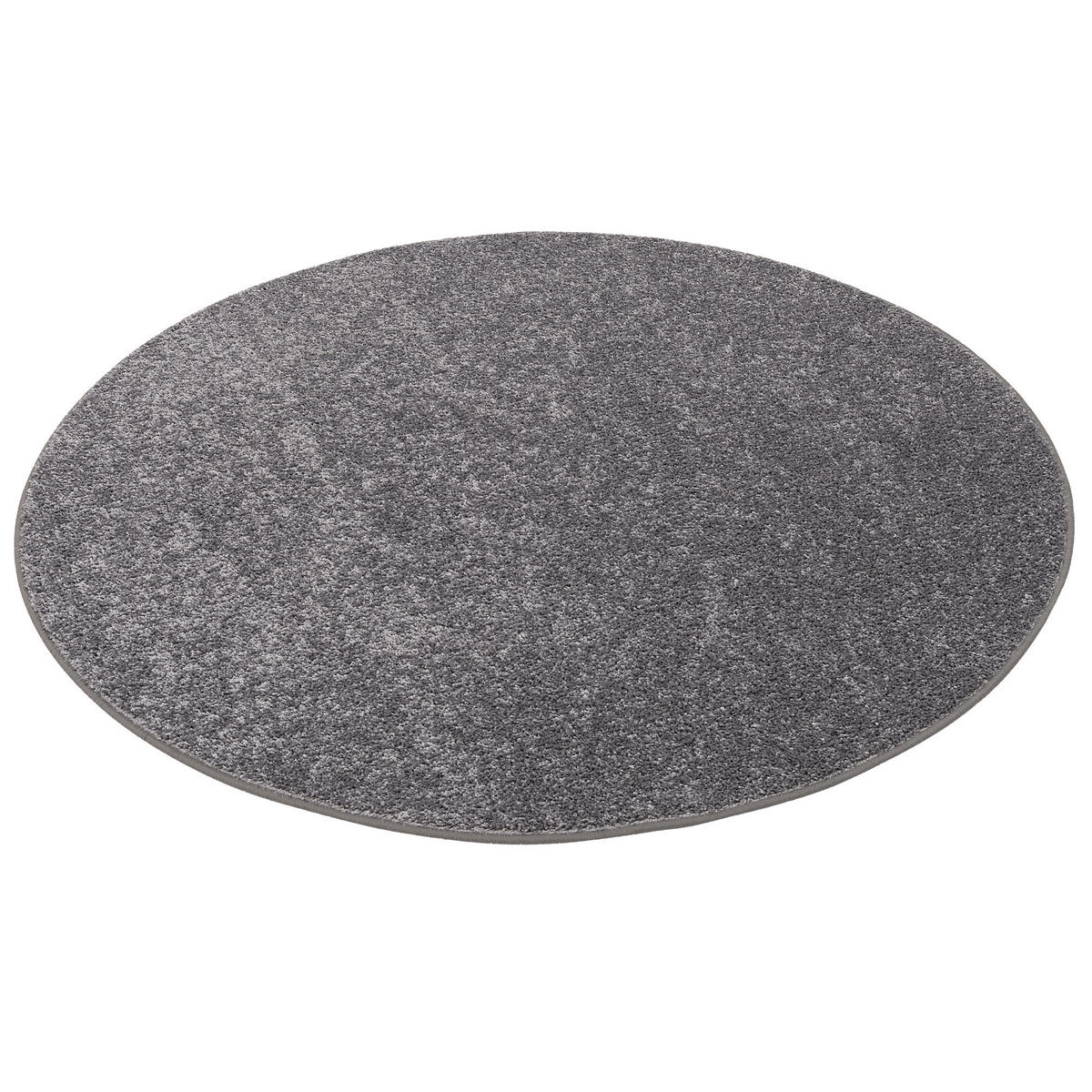 HOCHFLOR VELOURS TEPPICH COTTAGE RUND - Grau, Textil (160/160cm) - Snapstyle