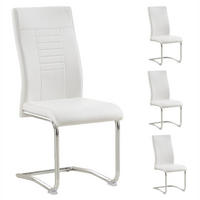 ESSZIMMERSTUHL LOANO 4ER-SET - Weiß, Textil (42/98/60cm) - CARO-Möbel