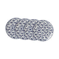 DESSERTTELLER Royal Sakura weiß-blau ø 21,5 cm 4er Set - Blau/Weiß, Keramik (21.5cm) - Ritzenhoff Breker