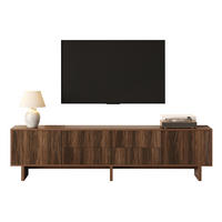 LOWBOARD 180/40/56 cm aus Spanplatte mit 4 Schubladen und 2 Türen Walnussfarben - Braun, Holzwerkstoff (180/56/40cm) - Modenvie
