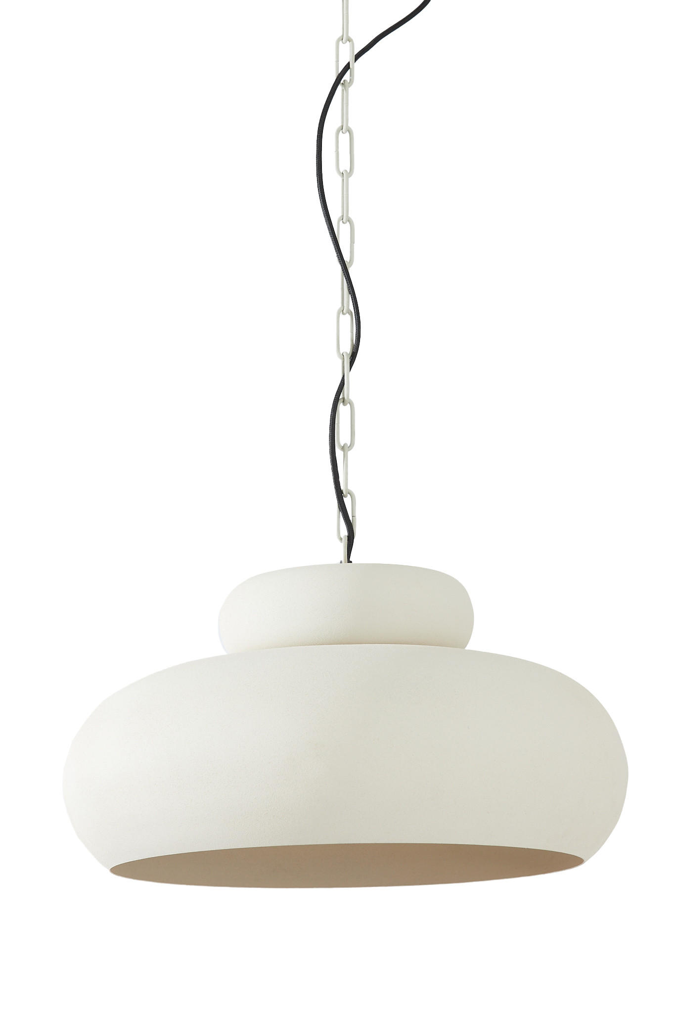 HÄNGELAMPE Neiva Weiß Ø46/30 cm - Weiß, Metall (46/46/30cm) - Light & Living