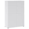 HIGHBOARD Rimini Weiß 90 / 40 / 129,4cm - Weiß, Holz/Holzwerkstoff (90/130/40cm) - Feldmann-Wohnen