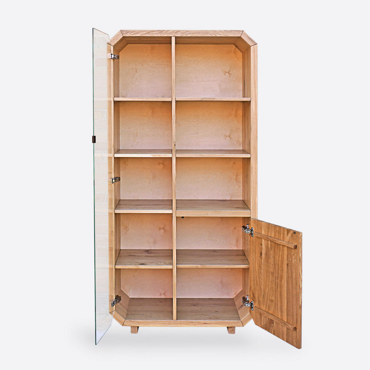 BÜCHERREGALSTÄNDER für das Wohnzimmer OMNIS - Eichefarben, Holz (90/190/40cm) - Rawood Furniture