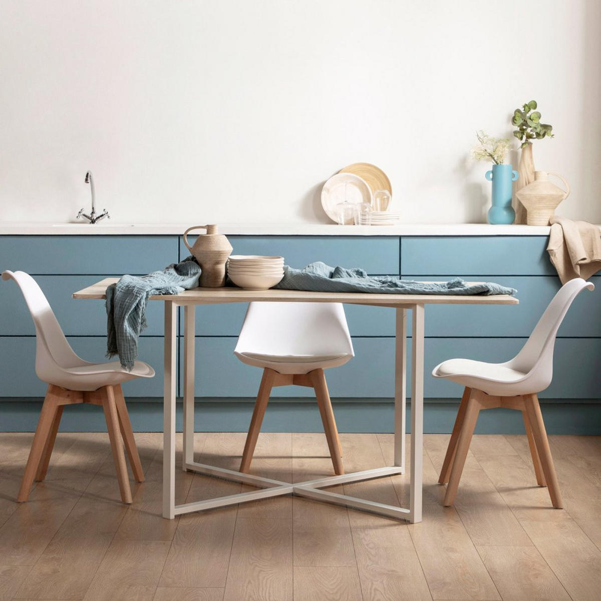 ESSTISCH Even Natürlich 150 cm x 76 cm - Naturfarben, Holzwerkstoff (90/150/76cm) - Klast Home