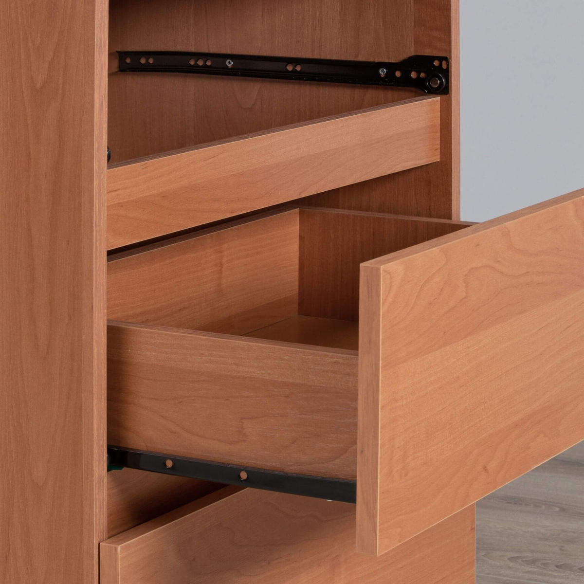 SCHREIBTISCH Rechts 3 Schubladen, Erle, 90x50x77 cm - Erlefarben, Holz (50/90/77cm) - Milordbikes