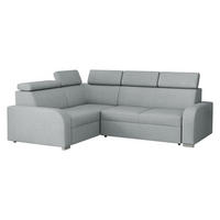 ECKSOFA Oslo 2rR1 80 - Silberfarben/Grau, Holz/Kunststoff (250/200cm) - MIRJAN24