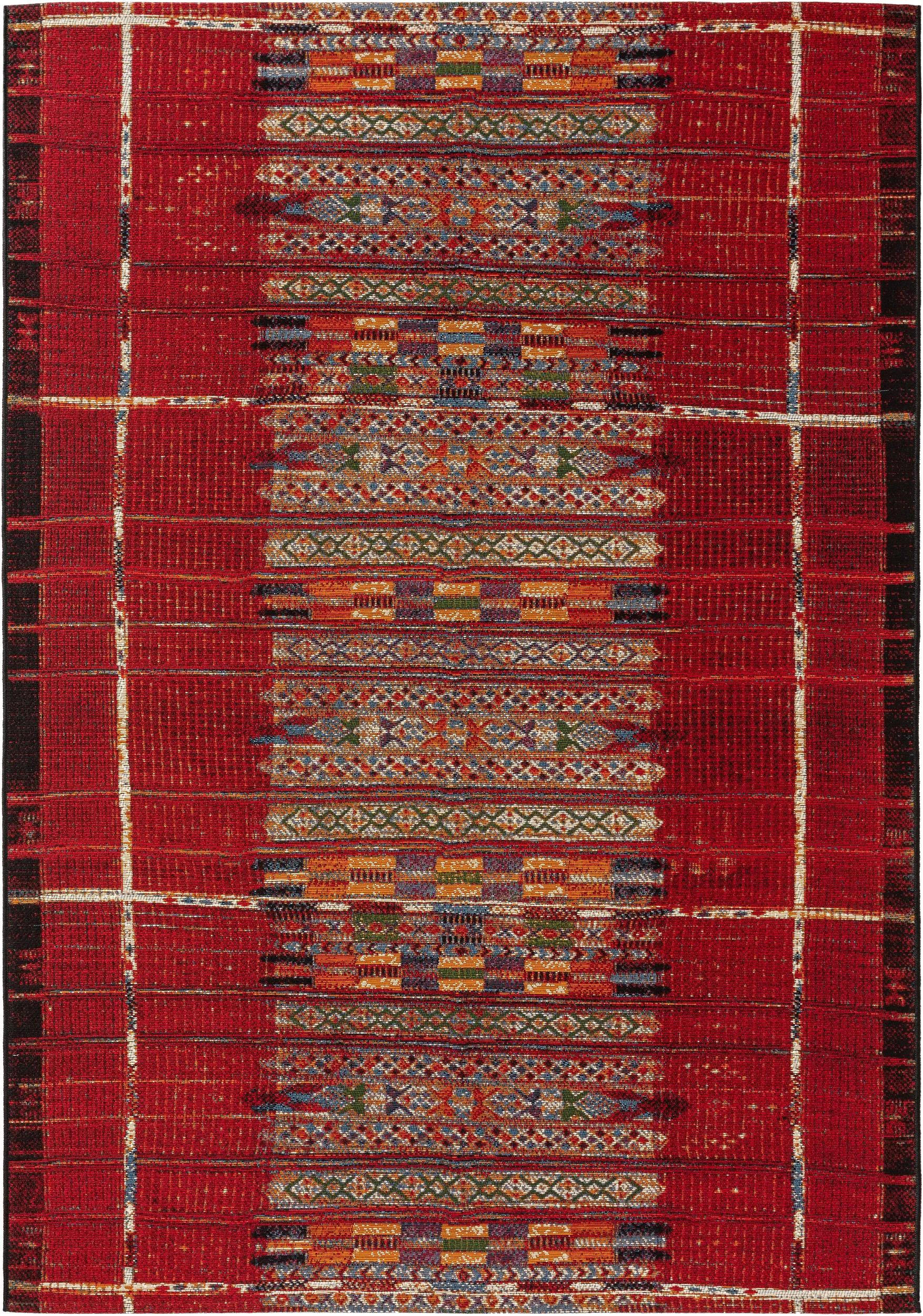 OUTDOORTEPPICH Artis Multicolor/Rot 160x235 cm - Multicolor, Textil (160/235cm) - benuta Nest