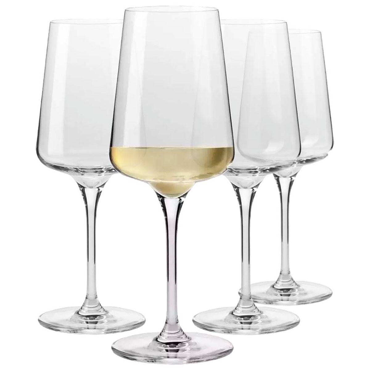 WEISSWEINGLÄSER 4er-Set 400 ML - Transparent, Glas (0.4L) - Krosno Glass