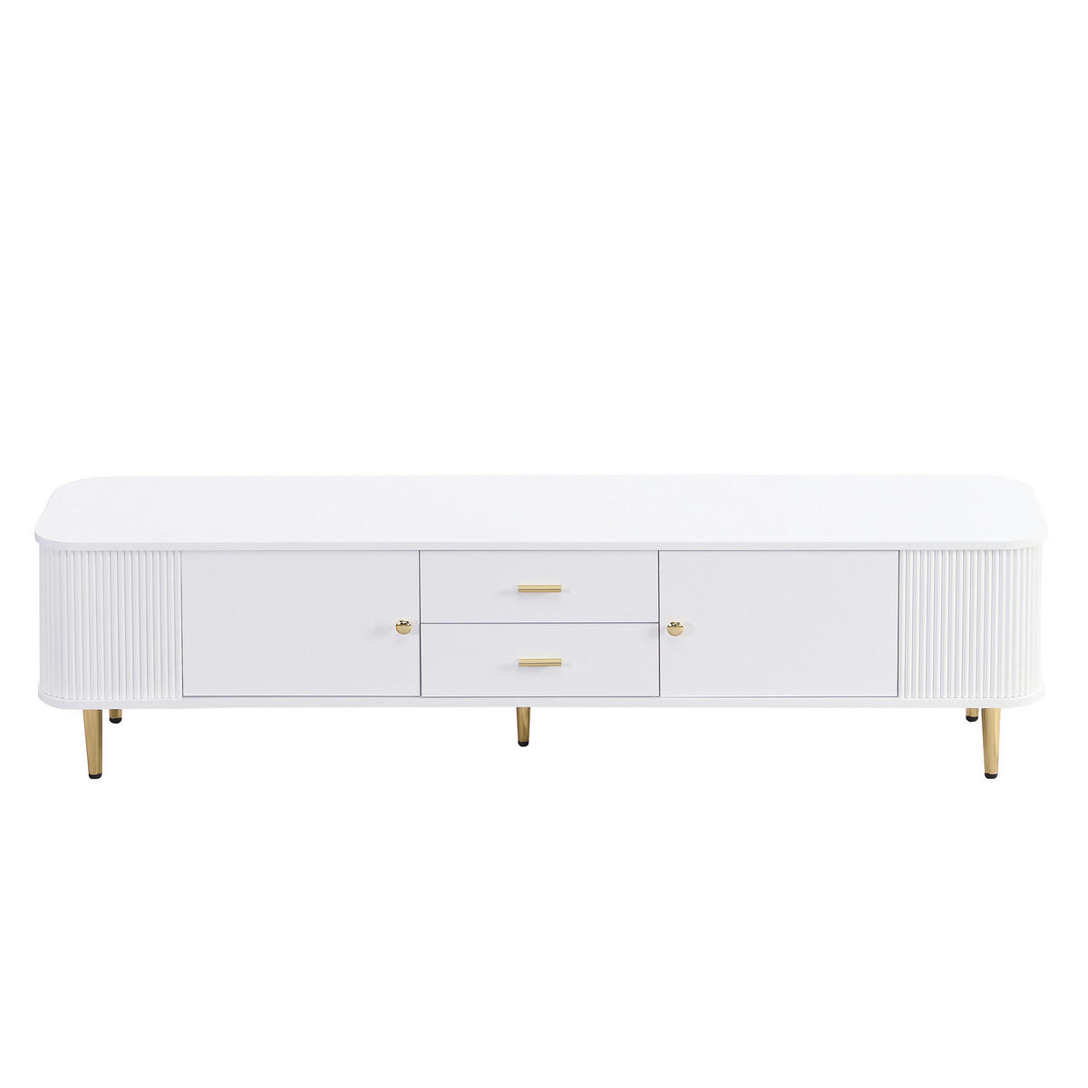 TV-ELEMENT mit 2 Schubladen 170 cm MDF Weiß - Weiß, Holzwerkstoff (34/45/170cm) - Beauniv