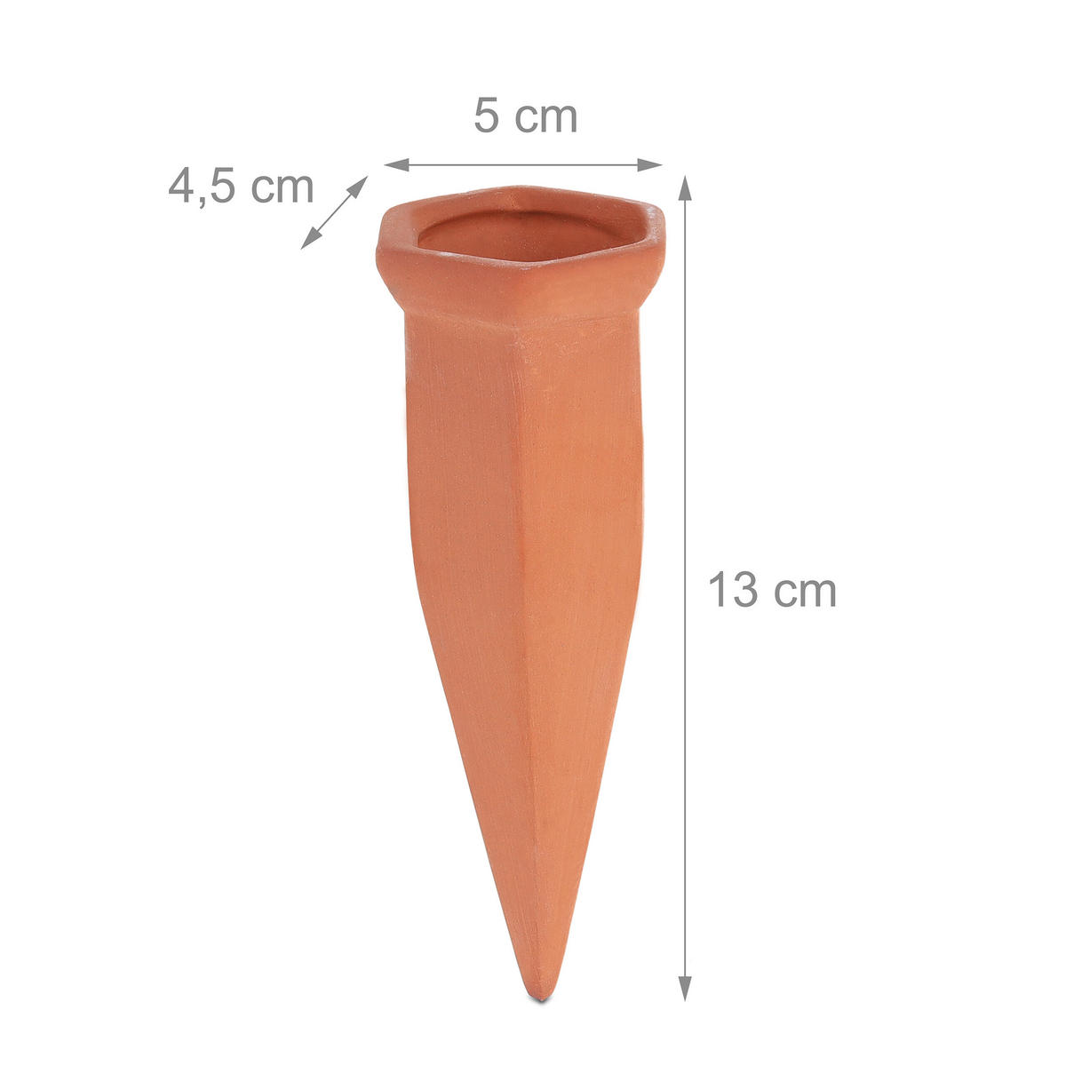 6XTONKEGEL - Braun, Keramik (5/13/4.5cm) - Relaxdays