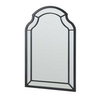 WANDSPIEGEL Puolanka - Schwarz, Glas/Holzwerkstoff (60/2/90cm) - [en.casa]