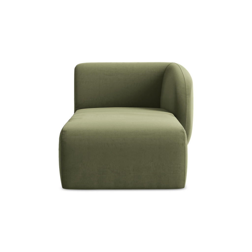 Thumbnail - Makamii Sofaelement, Olivgrün, Textil, Holzwerkstoff, 1-Sitzer, 91x75x166 cm, Hergestellt in Europa, Oeko-Tex®, Wohnzimm...
