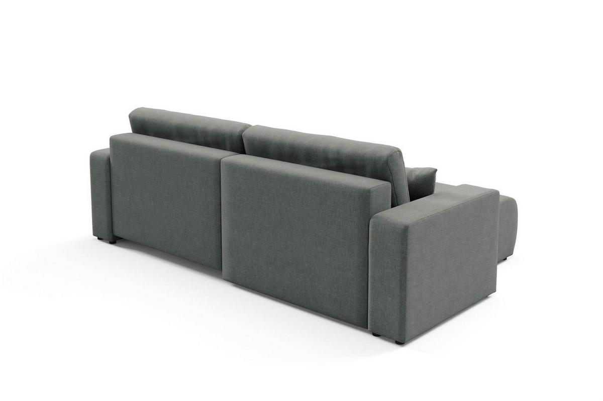 ECKSOFA Augusto - Grau, Holzwerkstoff/Textil (244/149cm) - Fun Möbel