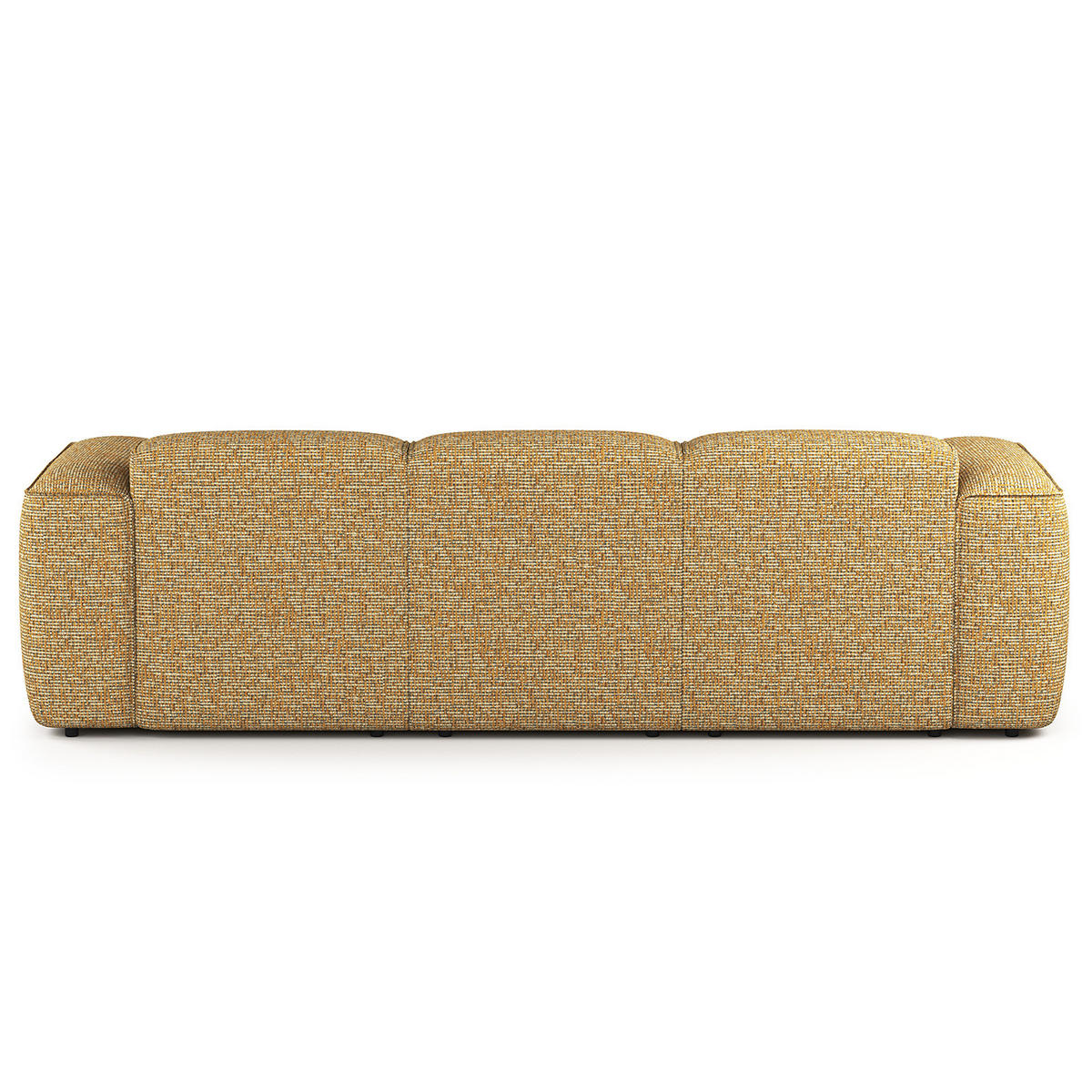 3-SITZER ECKSOFA mit Longchair - Schwarz/Honig, Kunststoff/Textil (251/173cm) - home24