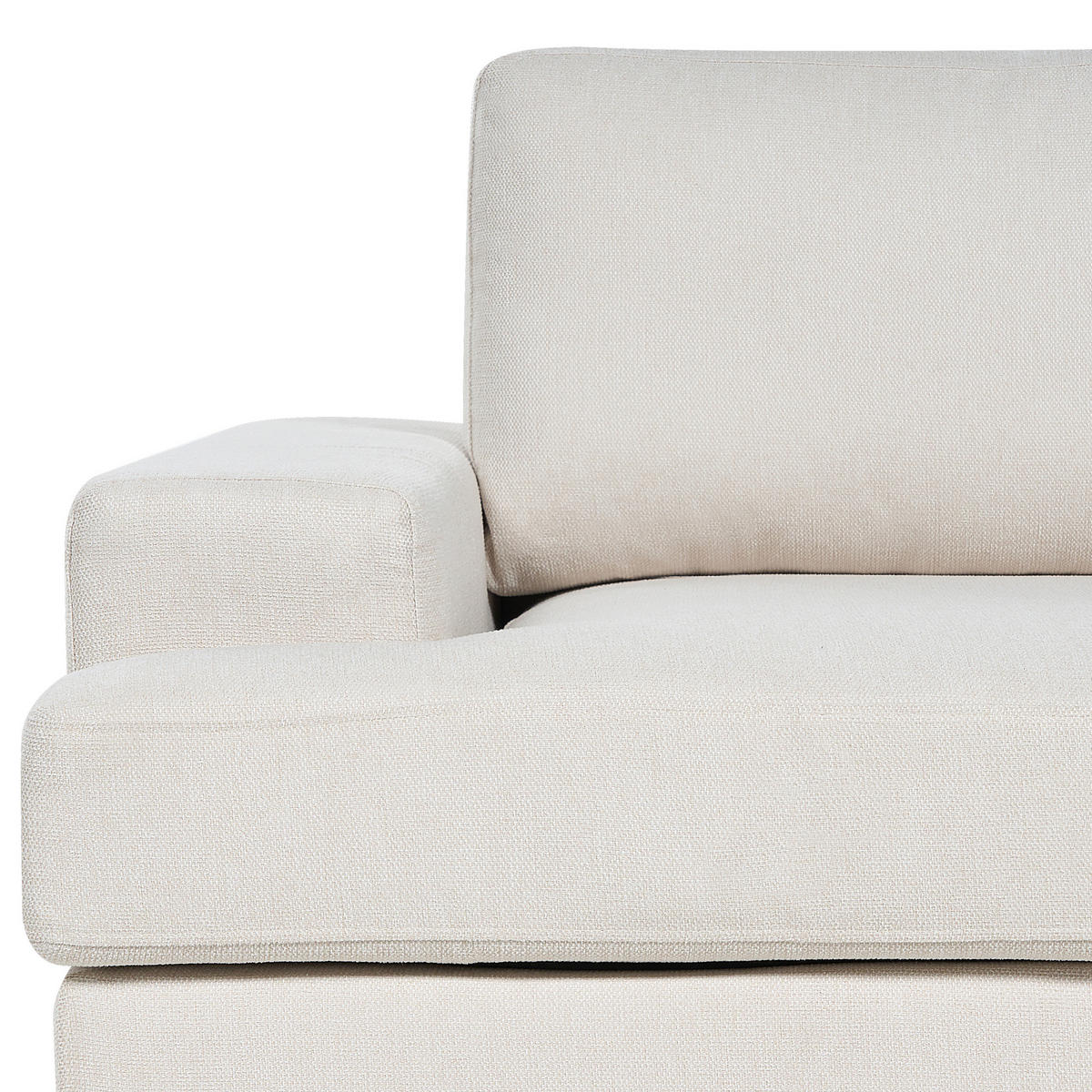 3-SITZER-SOFA hellbeige Alla - Beige, Textil (208/86/112cm) - Beliani