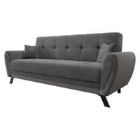 SCHLAFSOFA Kaja - Dunkelgrau/Schwarz, Holz/Textil (228/93/90cm) - MIRJAN24