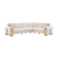 ECKSCHLAFSOFA Bogota Creme - Langer Schenkel Links - Creme, Holzwerkstoff/Metall (310/245cm)