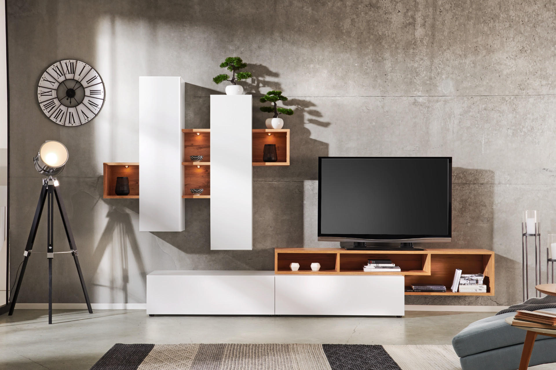 Obývací stěna bílá