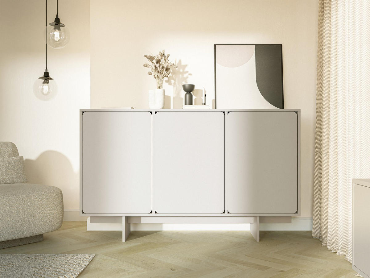 SIDEBOARD Wuwu Greige 150 cm - Taupe, Holzwerkstoff (150.4/88/35cm) - Selsey