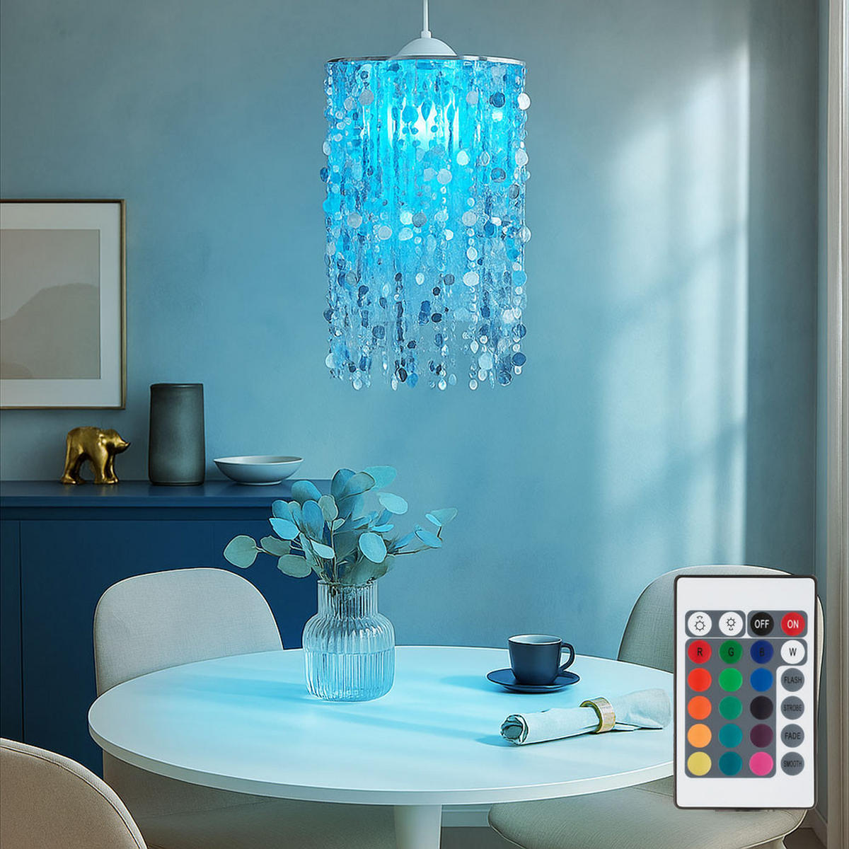 LED HÄNGELEUCHTE Metall Silber - Silberfarben, Metall (27/27/52cm)