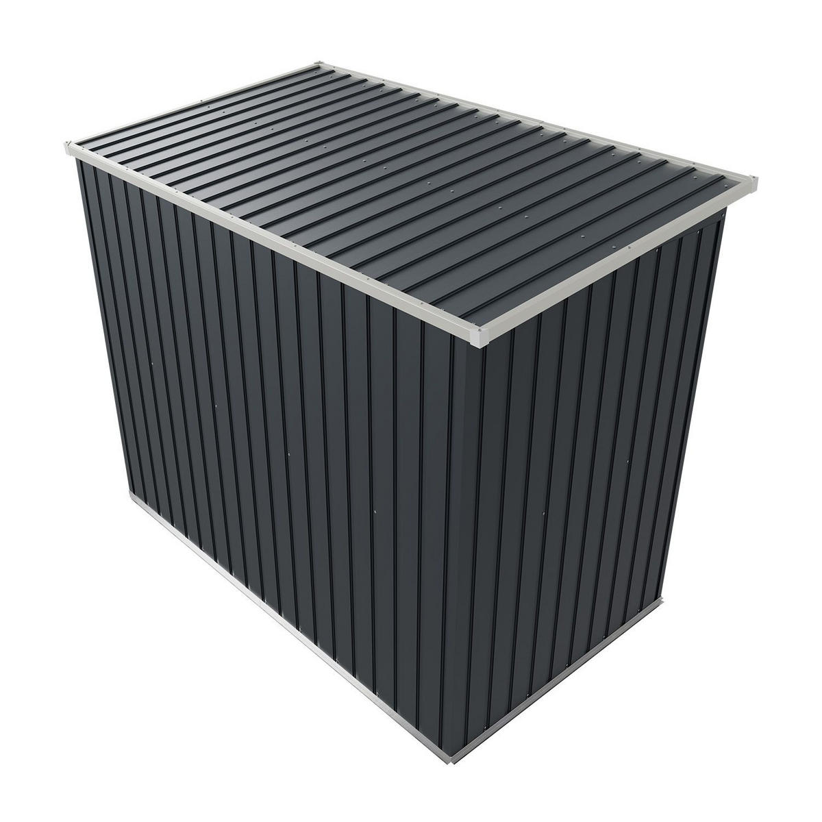 GERÄTESCHUPPEN M Anthrazit - Anthrazit, Metall (132/174/218cm) - Juskys