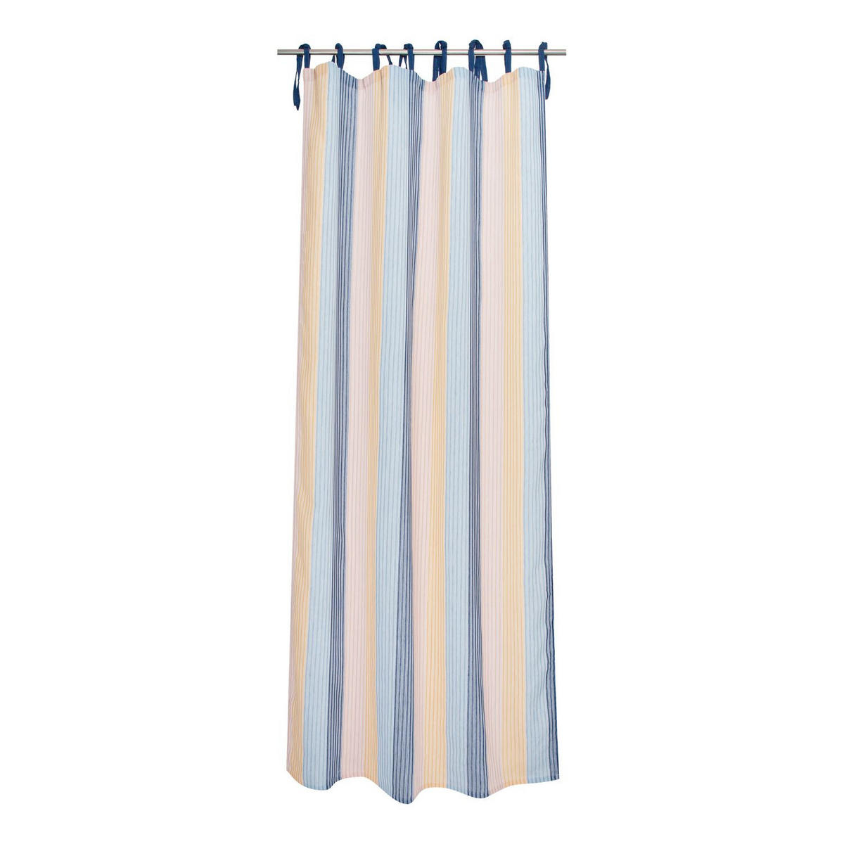 SCHLAUFENVORHANG MIT STREIFEN STROKE Halbtransparent - Multicolor, Textil (130/0.5/250cm) - Tom Tailor