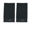 GÄSTEHANDTÜCHER Black Line Stone Mrs schwarz 2er Set - Schwarz, Textil (30/50cm) - done