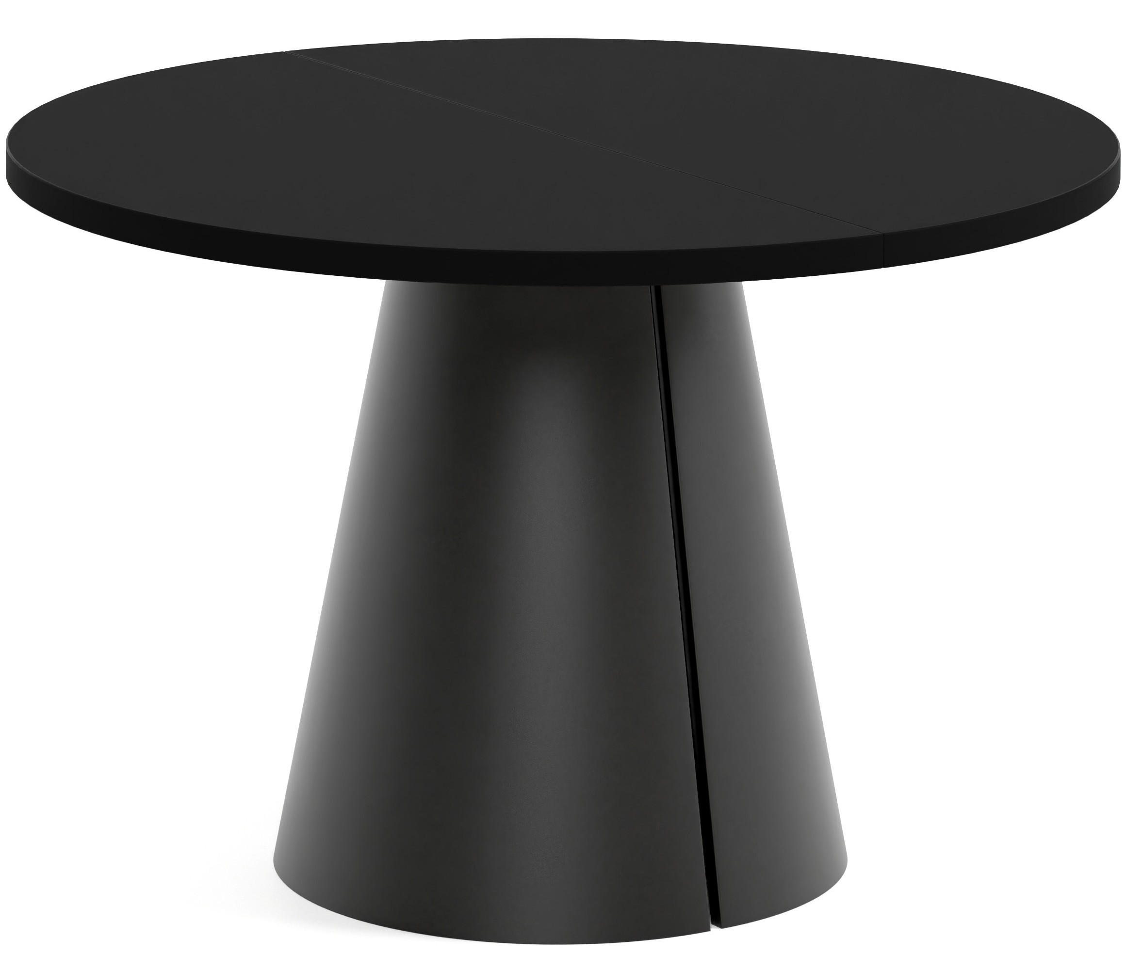 TISCH Schwarz ALMA Ausziehbar 120/196 cm - Schwarz, Holzwerkstoff (2/120/76cm) - Sepro Meble