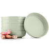 TELLER-SET VICTO 6-tlg Suppenteller, matt beige/grün/grau - Hellgrün, Keramik (18cm) - KONSIMO®