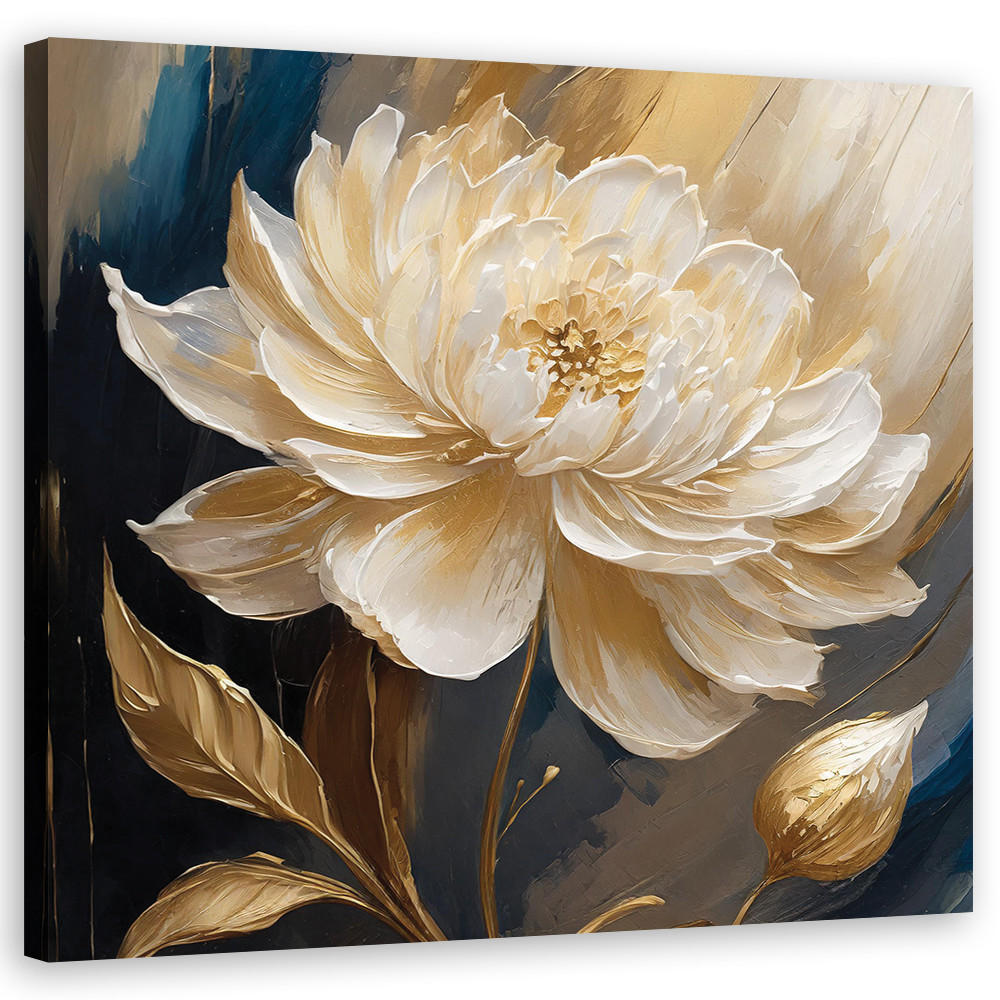 WANDBILD magnolien botanik blumen - Beige, Textil (30/30cm) - Feeby