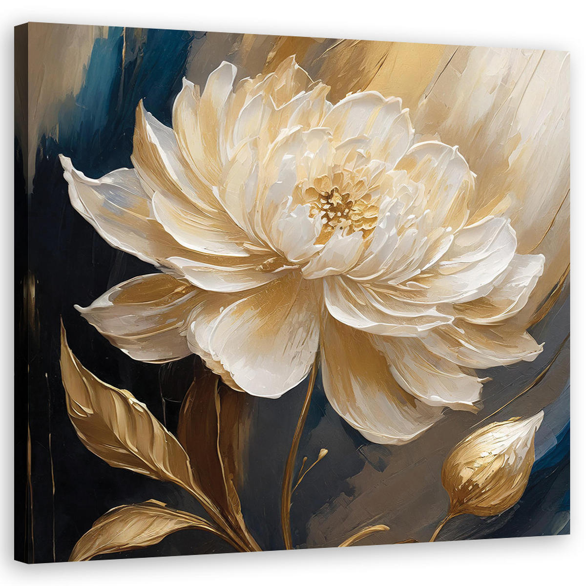 WANDBILD magnolien botanik blumen - Beige, Textil (30/30cm) - Feeby