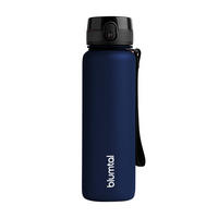 TRINKFLASCHE 1L - auslaufsichere - 1-Klick-Verschluss - BPA - freie - Dunkelblau - Dunkelblau, Kunststoff (1L) - Blumtal