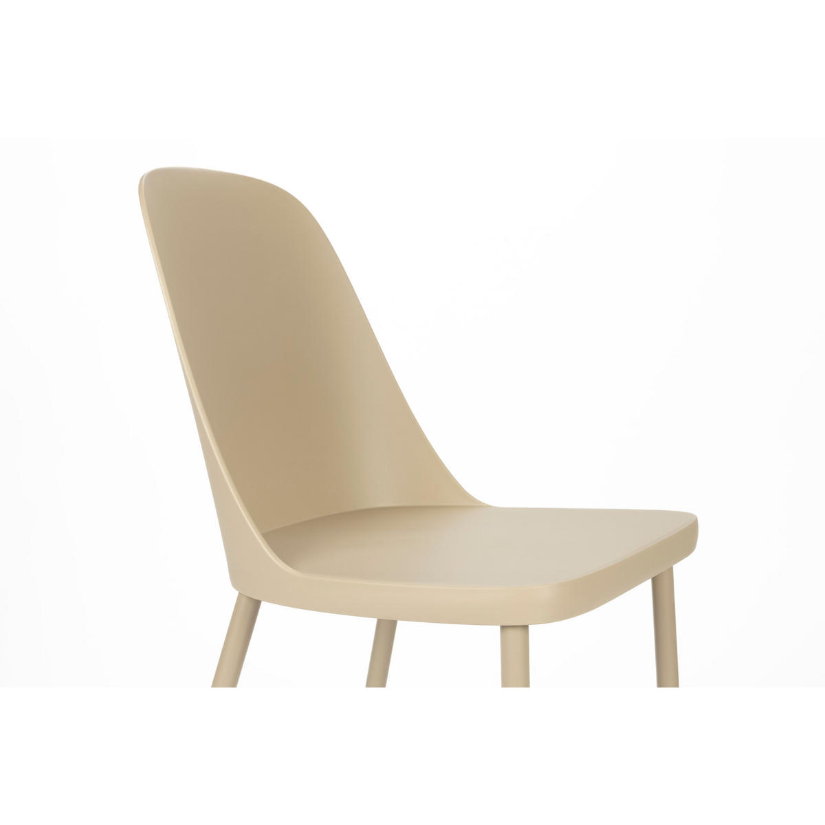 ESSZIMMERSTUHL Pip Beige - 2 er Set - Beige, Metall (46/85/54cm) - Housecraft Living
