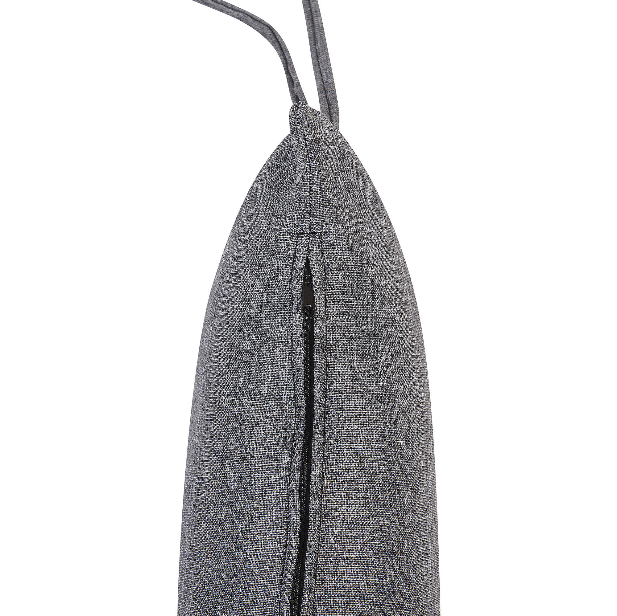 HÄNGESESSEL PE Rattan grau mit Sitzkissen Pineto - Grau, Kunststoff (66/137/80cm) - Beliani