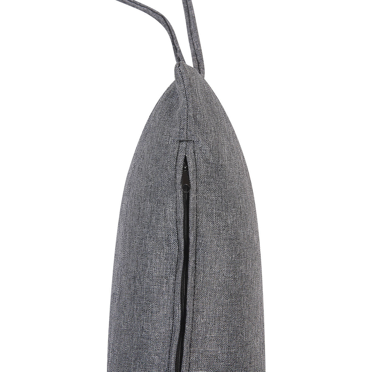 HÄNGESESSEL PE Rattan grau mit Sitzkissen Pineto - Grau, Kunststoff (66/137/80cm) - Beliani