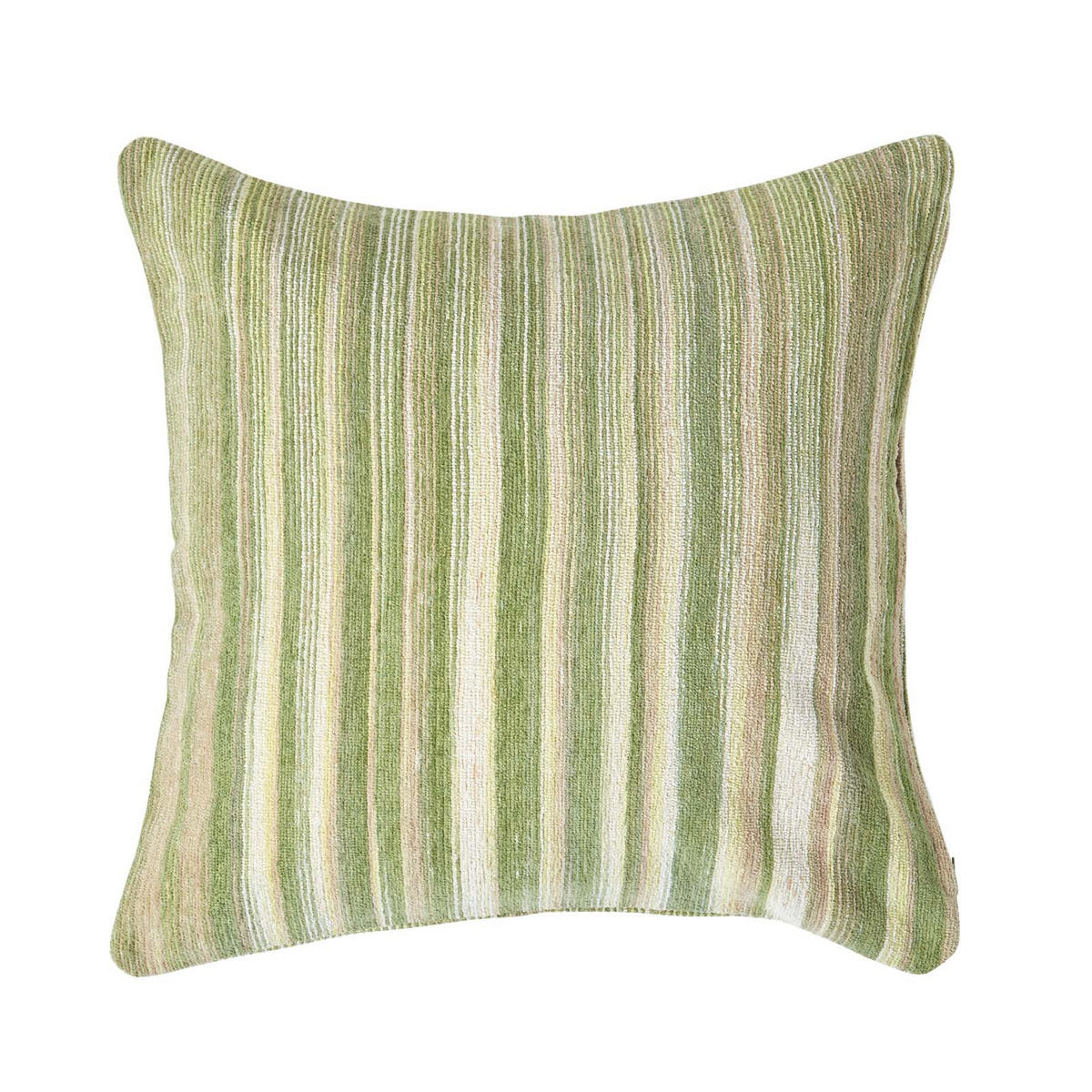 KISSENHÜLLE Chenille Tie Dye grün 60/60 cm - Grün, Textil (60/60cm) - Homescapes
