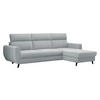 ECKSOFA Torro Mini, Seite: Rechts - Hellgrau, Holz/Textil (258/168cm) - MIRJAN24