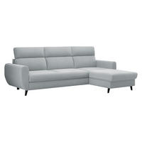 ECKSOFA Torro Mini, Seite: Rechts - Hellgrau, Holz/Textil (258/168cm) - MIRJAN24