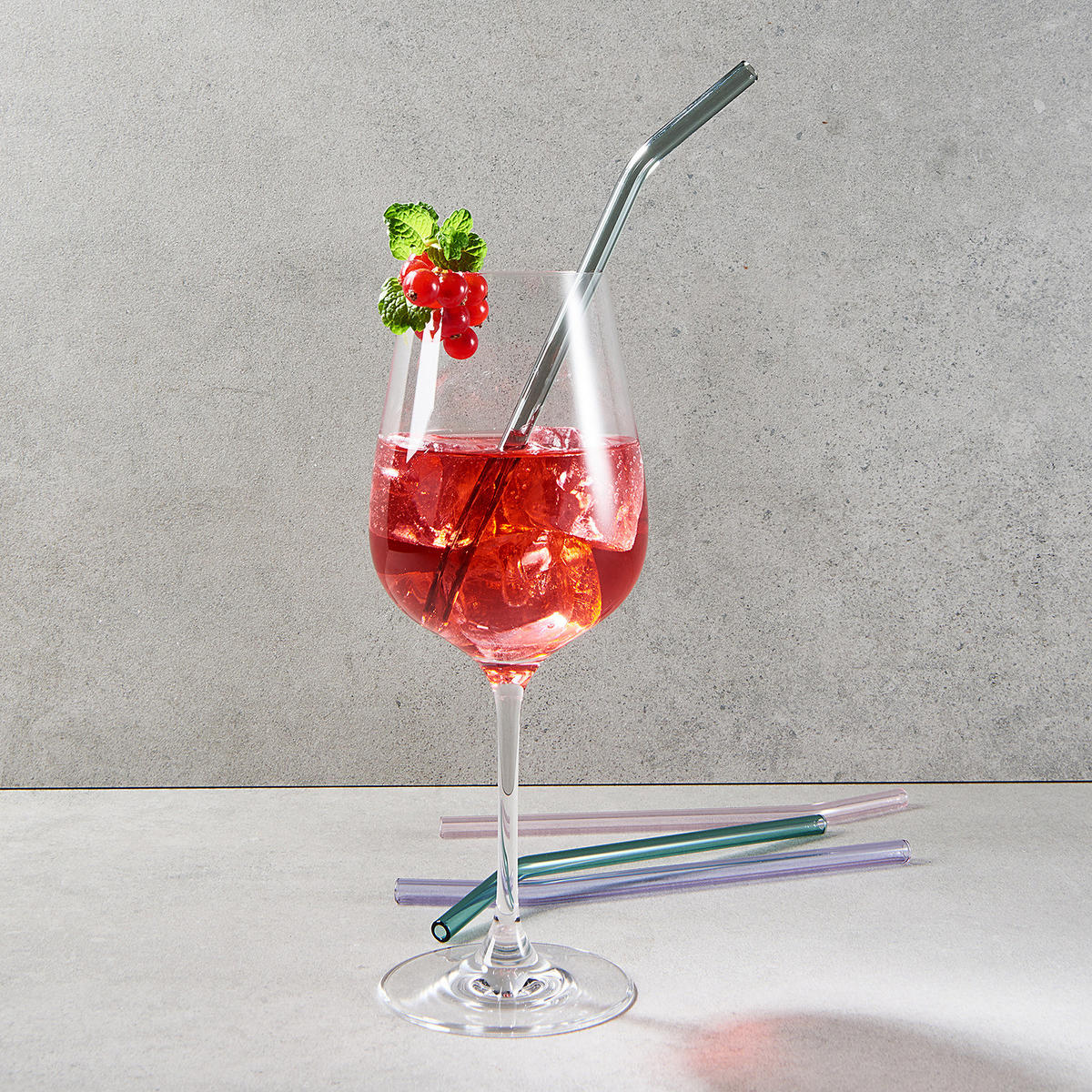 TRINKHALME (30-teilig) Long Drink - Transparent, Glas (8/2cm) - Butlers