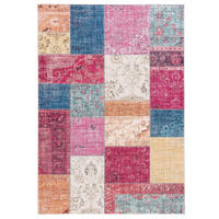LUXUS VINTAGE DESIGNER TEPPICH PRIMUS PATCHWORK - Multicolor, Textil (80/150cm) - Pergamon