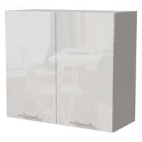 KÜCHENHÄNGESCHRANK Essen W3/80 Weiß Hochglanz / Weiß Matt 80 / 32,5 / 72cm - Weiß Hochglanz/Weiß, Holz/Holzwerkstoff (80/72/32.5cm) - Feldmann-Wohnen