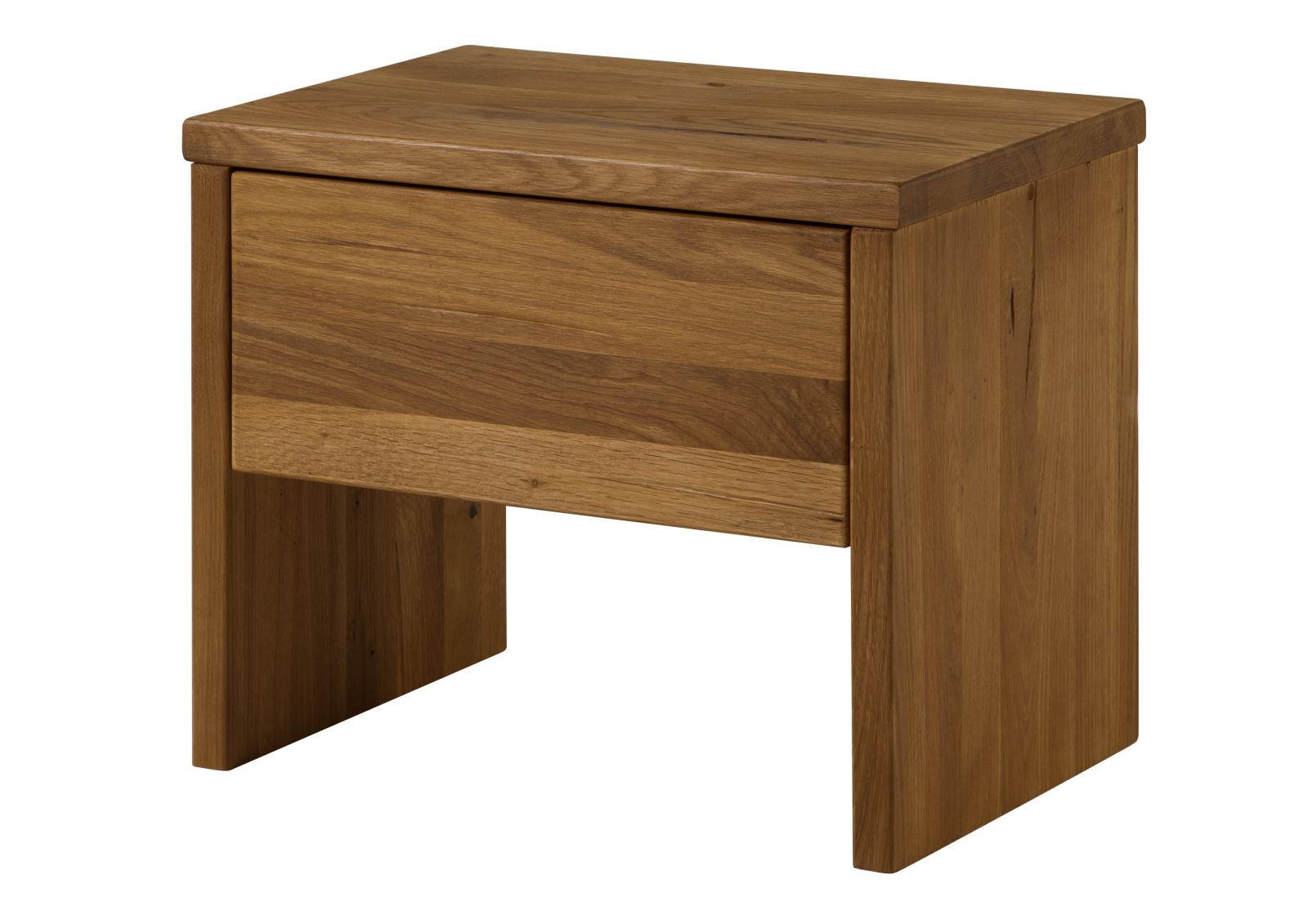 NACHTTISCH Wildeiche 50x35x40 tabacco geölt JANGALI #319 - Braun, Holz (50/40/35cm) - Massivmoebel24