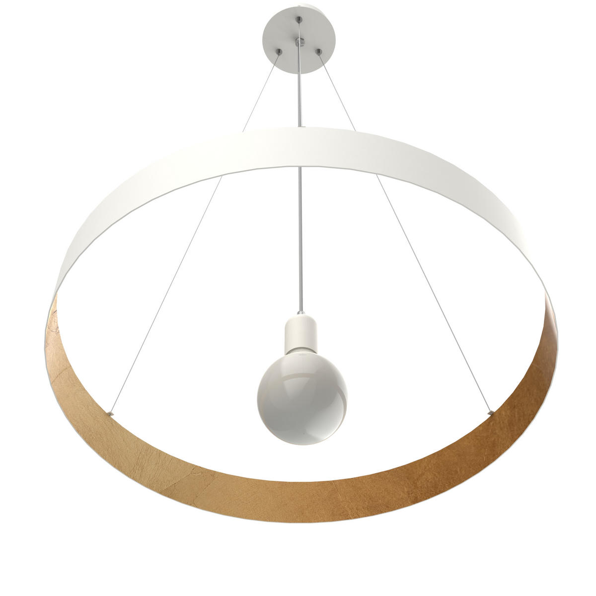 HÄNGELEUCHTE - Goldfarben, Metall (60/60/6cm) - Lumicom