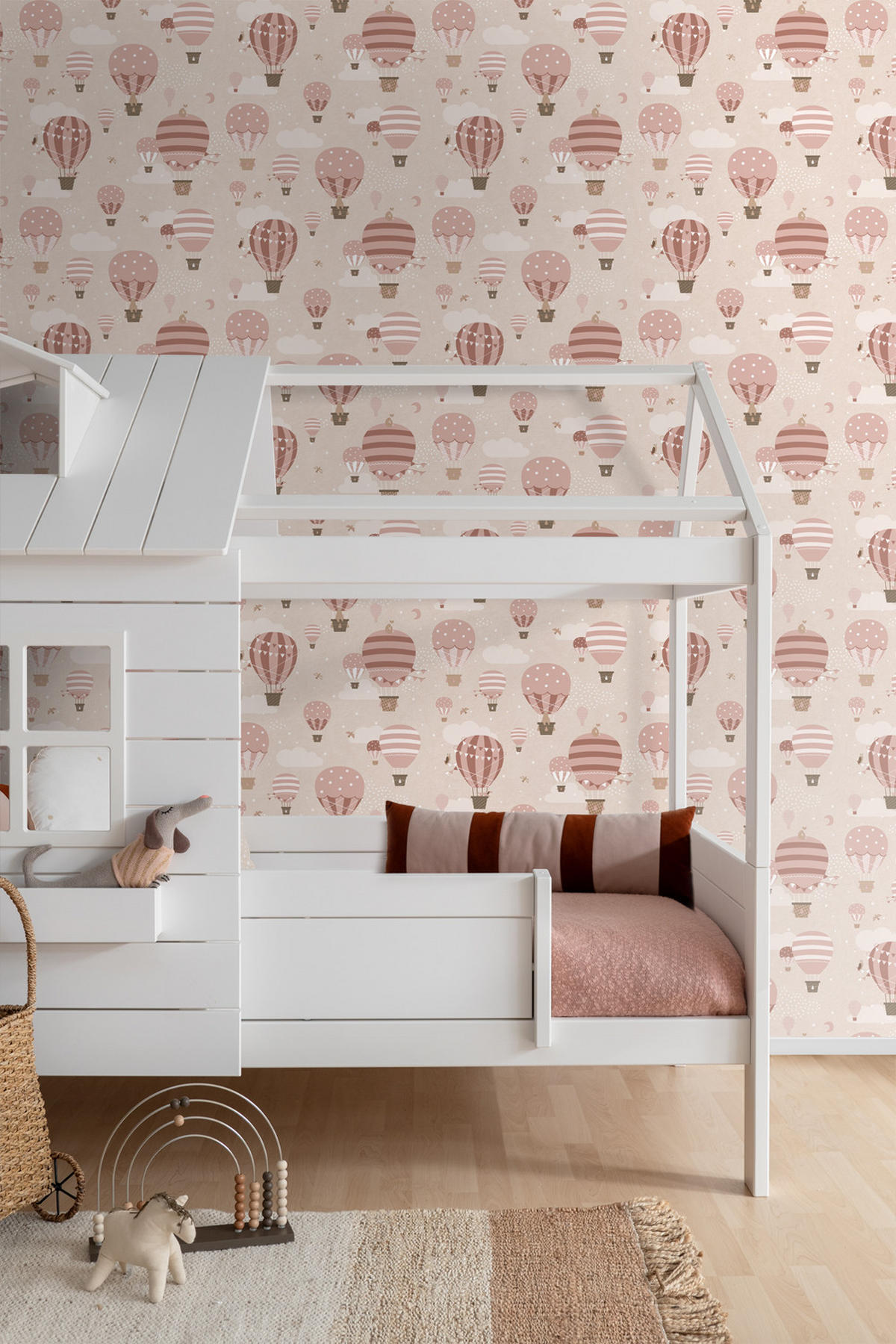 TAPETE Luftballons 50 x 900 cm - Pink, Papier (50/0.1cm) - ESTAhome