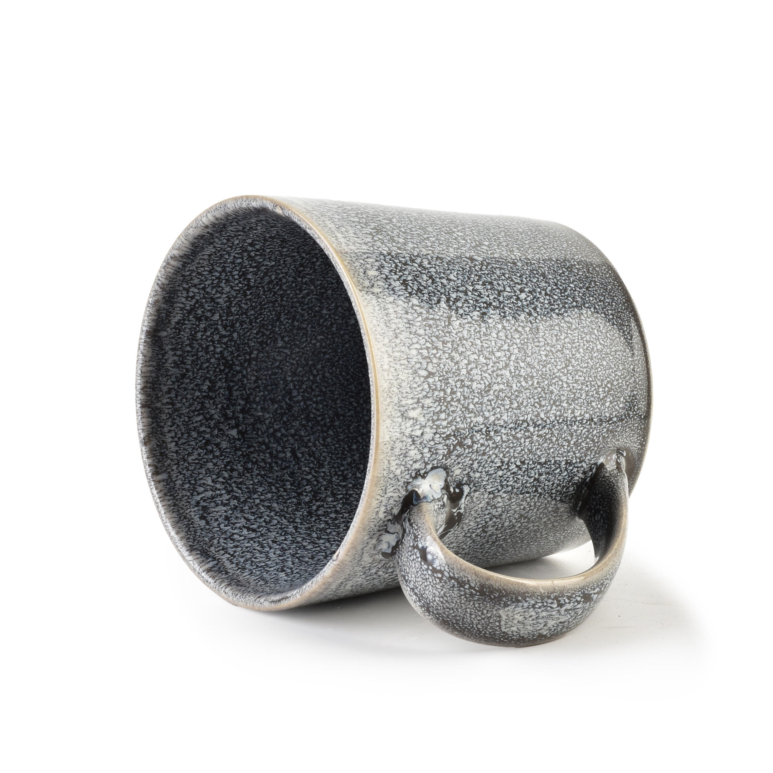BECHER Basic Nature Grau 13.5/10/9.5 cm Keramik - Grau, Keramik (0.4L) - Mondex